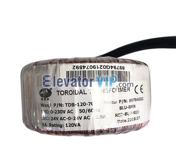 KONE Elevator Door Motor Transformer, KONE Lift Door Operator Transformer, Elevator Door Motor Power Supply, TDB-120-70, KM89794G02, KM901139G06