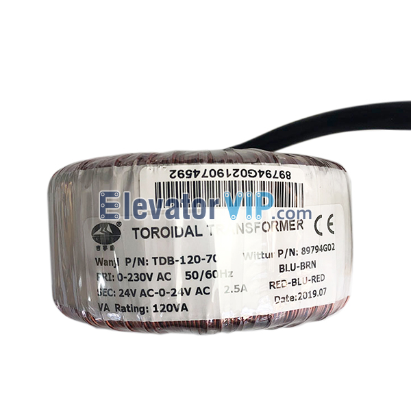 KONE Elevator Door Motor Transformer, KONE Lift Door Operator Transformer, Elevator Door Motor Power Supply, TDB-120-70, KM89794G02, KM901139G06