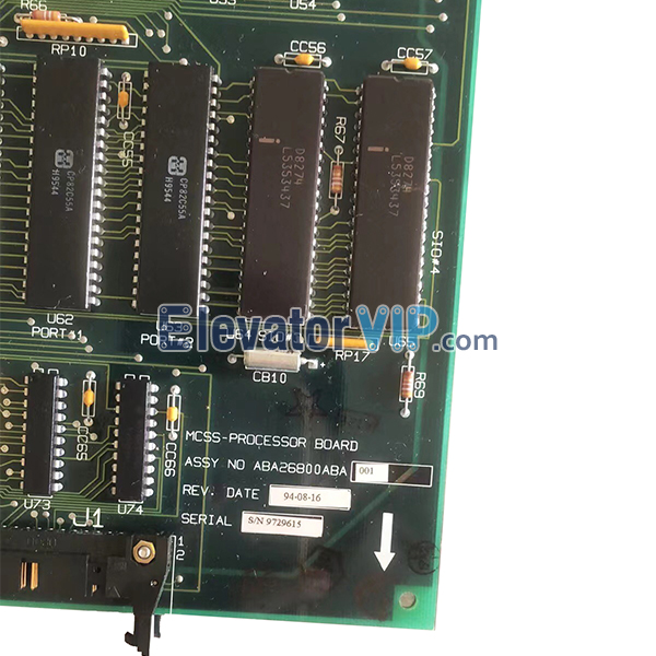 Otis Elevator E411 Board, Otis Lift MCSS-A PCB, MCSS-PROCESSOR Board, ABA26800ABA001, ABA26800ABA002, ABA26800ABB001