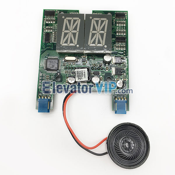 OTIS 2000 HPI15 Hall Display, OTIS Elevator LOP Display Board, OTIS Lift HOP Indicator PCB, OTIS HPI 15 Display, OTIS Elevator GEN2 Indicator, FAA23600AB1, NAA23600B, OTIS Elevator Arrival Gong Display Board with Buzzer