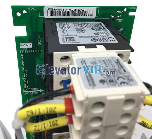 KONE Elevator KDL16L Inverter Contactor Board, KONE Elevator KDL16R Inverter Contactor PCB, KM964619G24, KM964620H04, KM986786G01B, KM964619G02