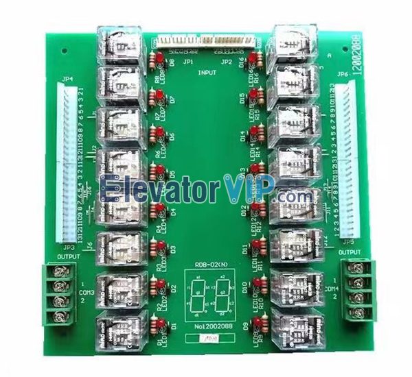 Hitachi RDB Board, Hitachi Elevator Relay PCB, RDB-02(N), 12002088 Motherboard