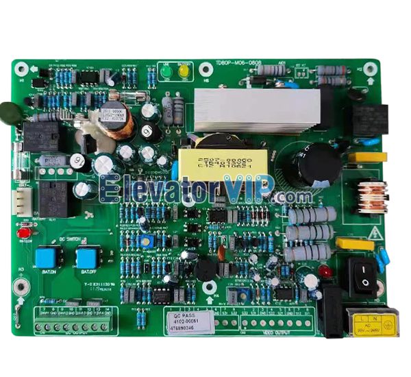 Mitsubishi Elevator Emmergency Power Supply Board, Mitsubishi Lift UPS PCB, TD80P-M06-0808, TD80P-M01-0703