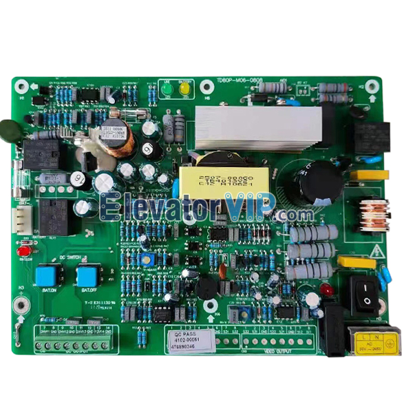 Mitsubishi Elevator Emmergency Power Supply Board, Mitsubishi Lift UPS PCB, TD80P-M06-0808, TD80P-M01-0703