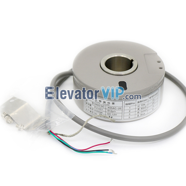 Mitsubishi Elevator HOPE Tractor Encoder, Mitsubishi Lift GPS Rotary Encoder, HOPE-II Encoder, GPS-II Rotary Encoder, X65AC-31, X65AC-20, X65AC-01, X65AC-10, X65AC-24, X65AC-28, X65AC-08, X65AC-17, SBH-4096-6MD 20-005-11AE