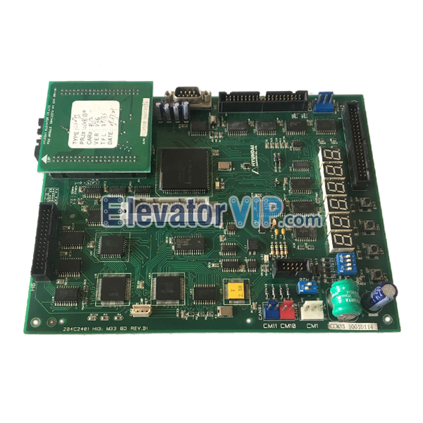 Hyundai Elevator PCB, Hyundai Lift STVF5 Board, 204C2401 H13 M33 BD REV.D1, 204C2401 H12 M33 BD REV.C2