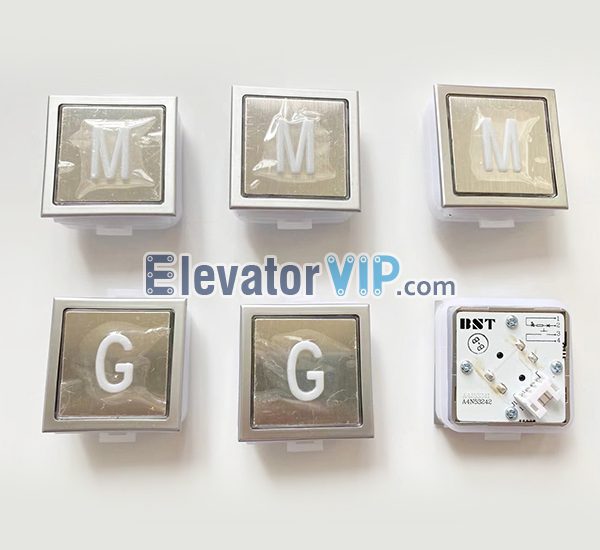 BST Elevator Push Button Square, SJEC Elevator Push Button, FUJI Elevator Push Button, A4N53242, A4J53241, BAS11C