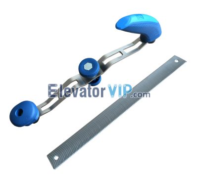 Elevator Guide Rail File And Holder, 8 Teeth Elevator Guide Rail File, 12 Teeth Elevator Rail File Made in Japan, German Lift Guide Rail File