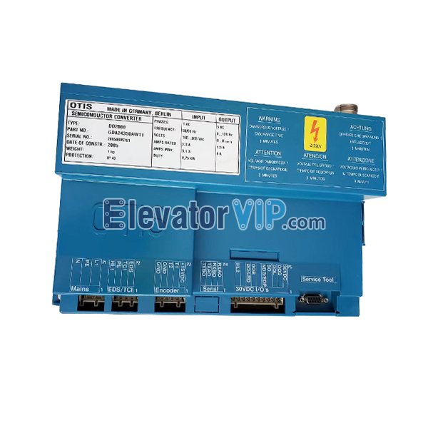 Otis Elevator DO2000 Door Controller, Otis Lift DO2000 Door Inverter, Otis Elevator DCSS IV Door Controller, Otis Elevator Semiconductor Converter, Otis DCSS-4 Controller, Otis Door Controller Blue, GDA24350AW11, GBA24350AW11, GBA24353F1