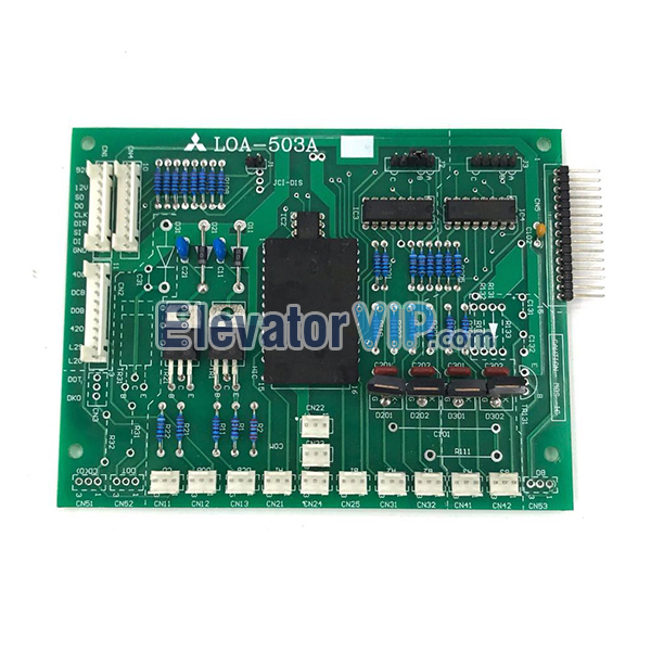 Mitsubishi SPVF Elevator Cabin Command Board, Mitsubishi Lift Communication PCB, LOA-503A