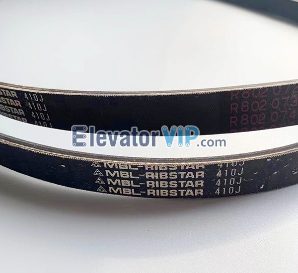 MITSUBOSHI V-Ribbed Belt, Ribstar Belt Supplier, MBL-RIBSTAR Rubber V-Ribbed Belt, Elevator Rubber V-Ribbed Belt, MBL-RIBSTAR 410J