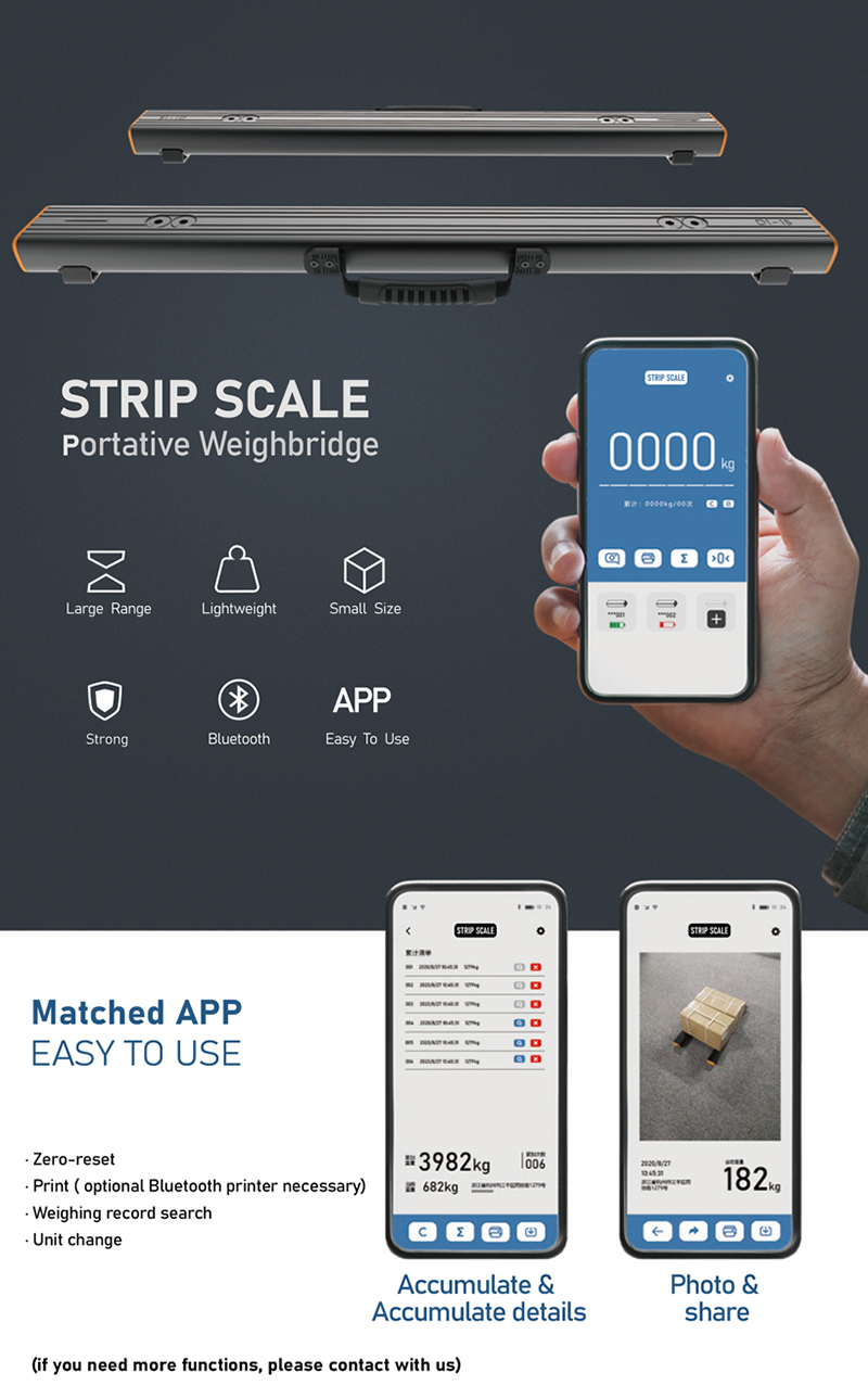 Strip Scale, Modular Portable Weighbridge, Digital Portable Weighbridge, Mobile Weighting Portable Weighbridge, Courier Portable Weighbridge, Logistics Modular Weighbridge, Factory Goods Weighting Portable Weighbridge, Digital Portable Weighbridge Use APP Measuring Weight, Portable Weighbridge Manufacturer, Strip Scale Supplier