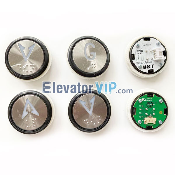 BST Elevator Push Button, Elevator Push Button Supplier, A4J52317, A4N52318, BAS174, Lift Push Button Braille