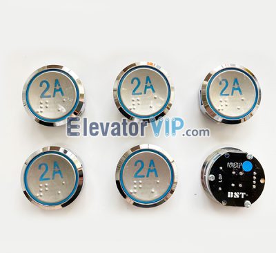 Hyundai Elevator COP Push Button, Hyundai Lift LOP Push Button Round, BST Elevator Push Button Supplier, A4N47113, A3N47113, A4J47114