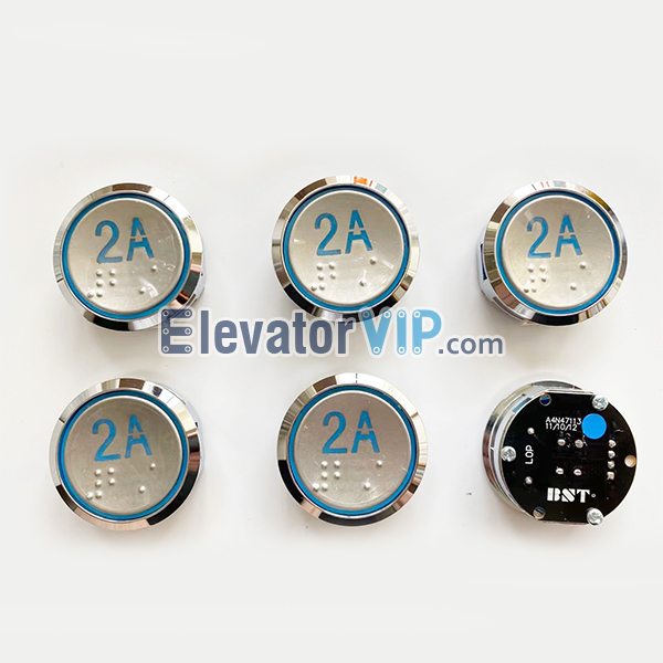 Hyundai Elevator COP Push Button, Hyundai Lift LOP Push Button Round, BST Elevator Push Button Supplier, A4N47113, A3N47113, A4J47114