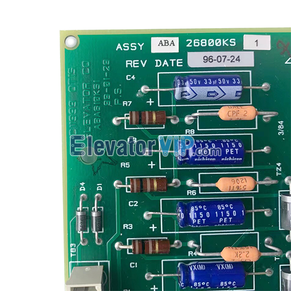 Otis Elevator Standby Power Service Board, Otis Elevator 411 Relay PCB, ABA26800KS1