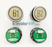 5400 Elevator Push Button D-type, 5400 Elevator Push Button 36mm Size, 5400 Elevator Push Button Red Light, 5400 Elevator Push Button Green Light, D2-CL 2003, D4-CL