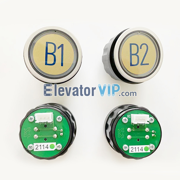 5400 Elevator Push Button D-type, 5400 Elevator Push Button 36mm Size, 5400 Elevator Push Button Red Light, 5400 Elevator Push Button Green Light, D2-CL 2003, D4-CL