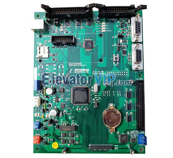 Hyundai Elevator MCU PCB, Dwg.N.20400065, DWG.N.20400068