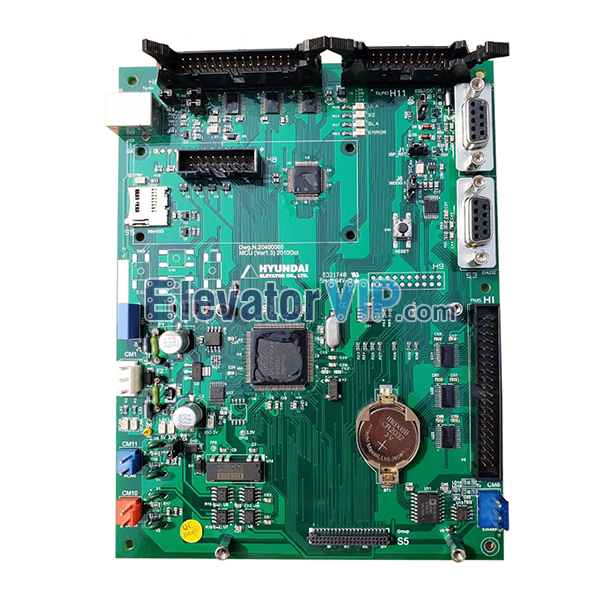 Hyundai Elevator MCU PCB, Dwg.N.20400065, DWG.N.20400068