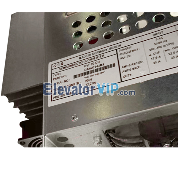 OVF20 CR Inverter, OTIS Elevator Drive Inverter, OVF20CR, GAA21343M2