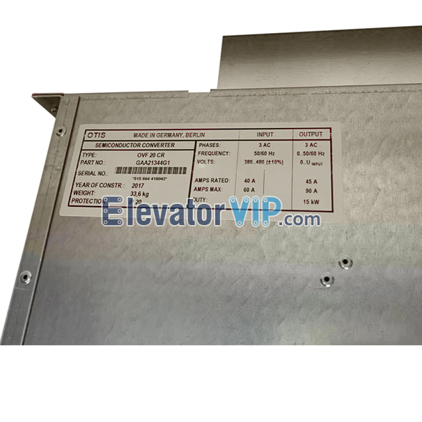 OTIS Elevator Drive Inverter, OVF20CR, GAA21344G1