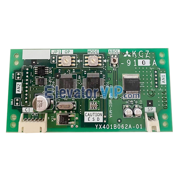 Mitsubishi Elevator Voice Announcement System Board, Mitsubishi Lift Voice Station Board, YX401B062A-01, KCZ-910A, KCZ-910B