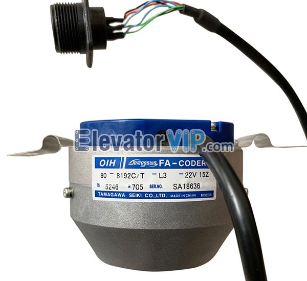 KONE Elevator Tractor Encoder, KONE Elevator MX14 Drive Machine Rotary Encoder, KM1331189, TS5246N705