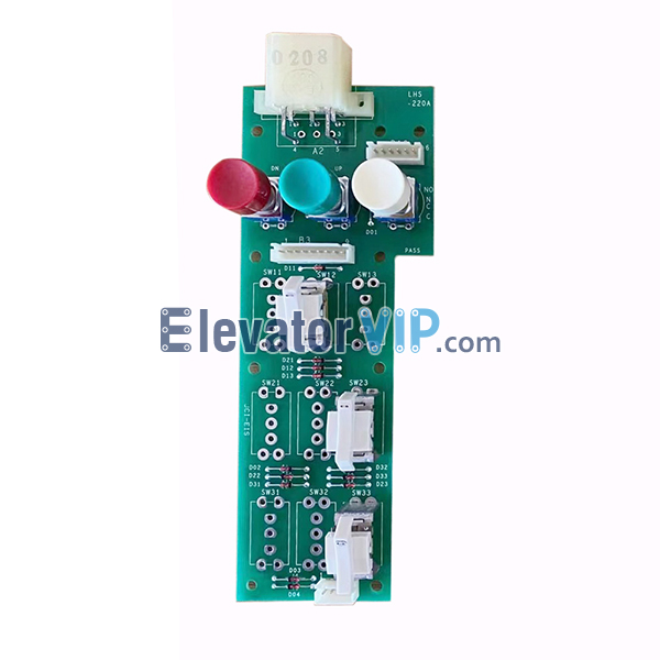 Mitsubishi GPS-III Elevator COP Command Board, Mitsubishi Elevator Push Button Command PCB in Cabin, LHS-220A, LHS-220A, YE601B115A-01, P235706C000G01