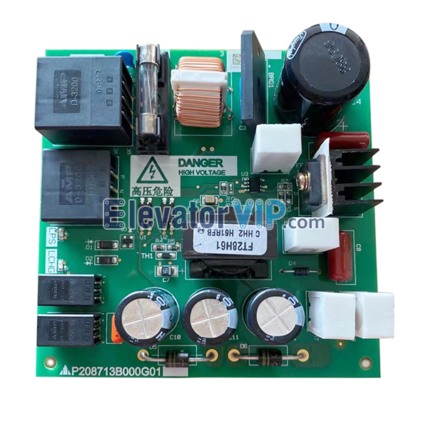 Mitsubishi LEHY-III Elevator Power Supply Board, P208713B000G01