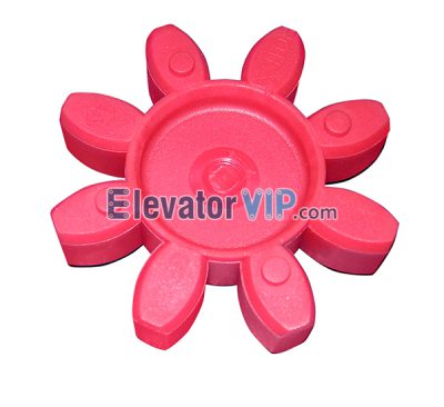 EC-SW Traction Machine Elastic Coupling, 3R71947B, TAA215F3, GS65 Elastic Coupling, Otis Elevator 18ATF Traction Machine Rubber Block Red Color, Rubber Buffer Coupling for 18ATF Geared Hoist Machine, Otis Traction Machine 18ATF Elastic Coupling, Elevator Tractor Elastic Coupling Supplier