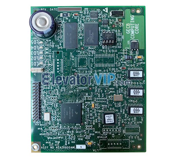 OTIS Elevator GECB Small Board, OTIS Lift GECB-V2 AVP6 APIO PCB, AEA26800AML1, AEA26800AML2, AEA26800AML7, ABA26800AVP6