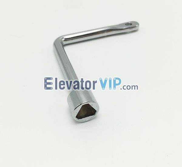 Mitsubishi 1pcs Triangular key for elevator door Hitachi kone thyssen 300mm 