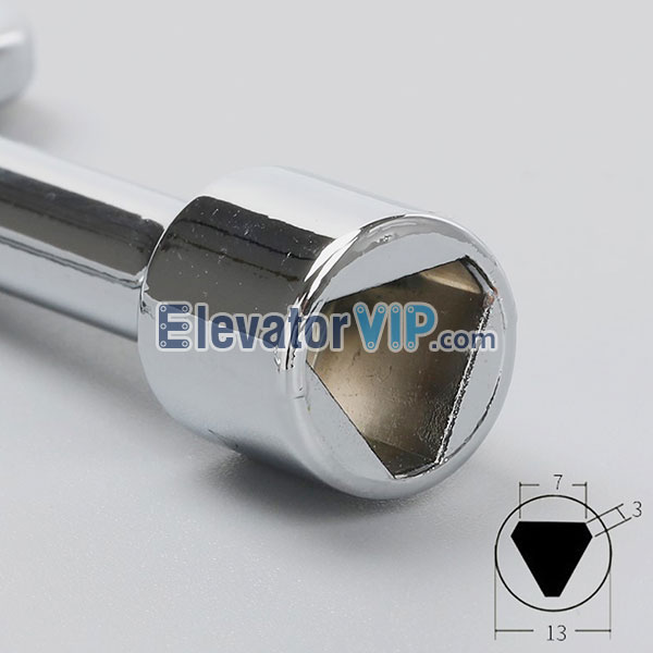 Elevator Door Triangular Release Key, Elevator Door Triangle Bolt, Otis Elevator Door Triangular Key, KONE Elevator Emergency Door Triangular Lock Key, Elevator Door Triangular Lock, Hitachi Lift Door Triangular Release Key