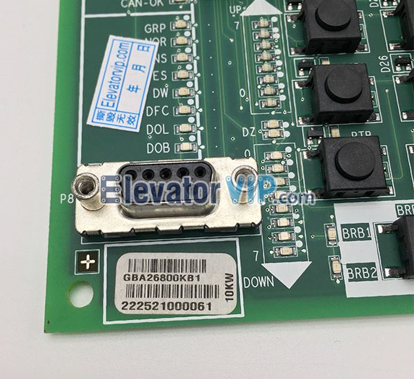 OTIS Elevator Brake Board SPBC, Otis Gen2 Elevator SPBC PCB, GBA26800KB1, GAA26800KB1, GBA610AAJ1