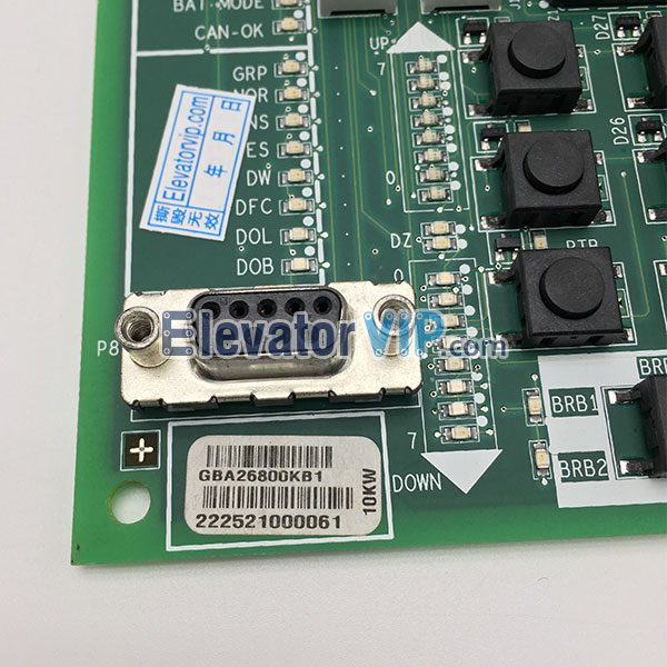 OTIS Elevator Brake Board SPBC, Otis Gen2 Elevator SPBC PCB, GBA26800KB1, GAA26800KB1, GBA610AAJ1