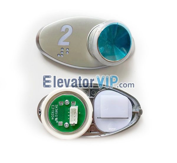 Otis GEN2 Elevator Oval Push Button, Otis GEN2 Push Button Stain Chrome Braille, MAA250AY300, MAA250AY301, MAA250AY302, MAA250AY303, MAA250AY304, MAA250AY305, MAA250AY351, MAA250AY352, MAA250AY372, MAA250AY383, MAA250AY384, MAA250AY385