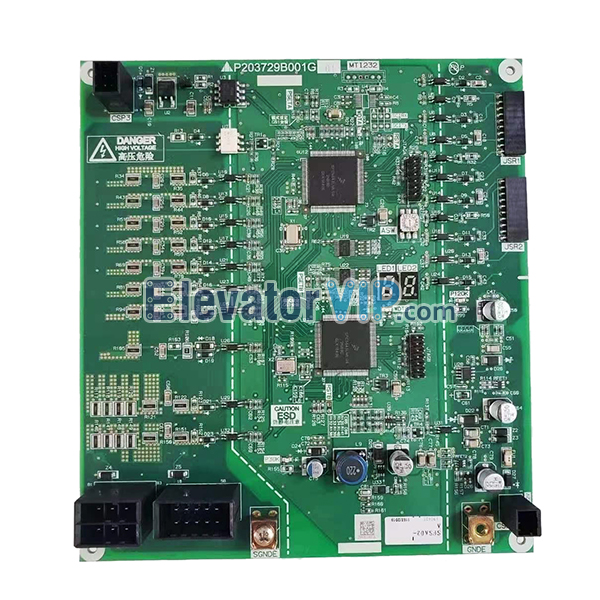 Mitsubishi Elevator Board, Mitsubishi Lift Accidental Movement Detection PCB, P203729B001G01