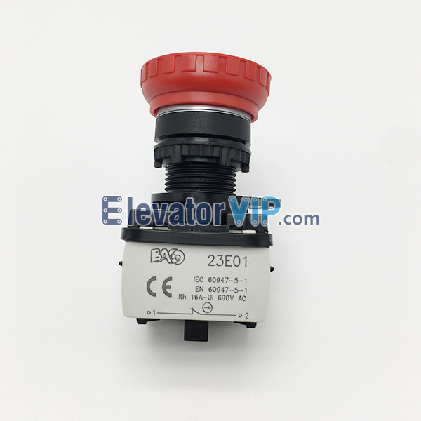 BACO Contact Block, BACO Industrial Switch, BACO Elevator Switch Push Button, BACO Emergency Stop Switch, 23E01, 23E10