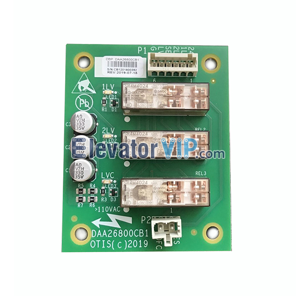 Otis Elevator Car Top Leveling Relay PCB, Otis Elevator DBP Board, DAA26800CB1, HAA26800AH1