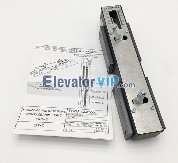 Otis Gen2 Elevator PRS Headreader, Otis Gen2 Elevator Coated Steel Belt Headreader, Otis Gen2 Elevator Position Reader Sensor, GAA22439E1, GAA22439E2, GAA22439E12