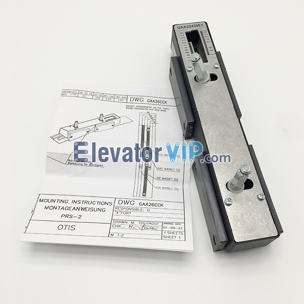 Otis Gen2 Elevator PRS Headreader, Otis Gen2 Elevator Coated Steel Belt Headreader, Otis Gen2 Elevator Position Reader Sensor, GAA22439E1, GAA22439E2, GAA22439E12