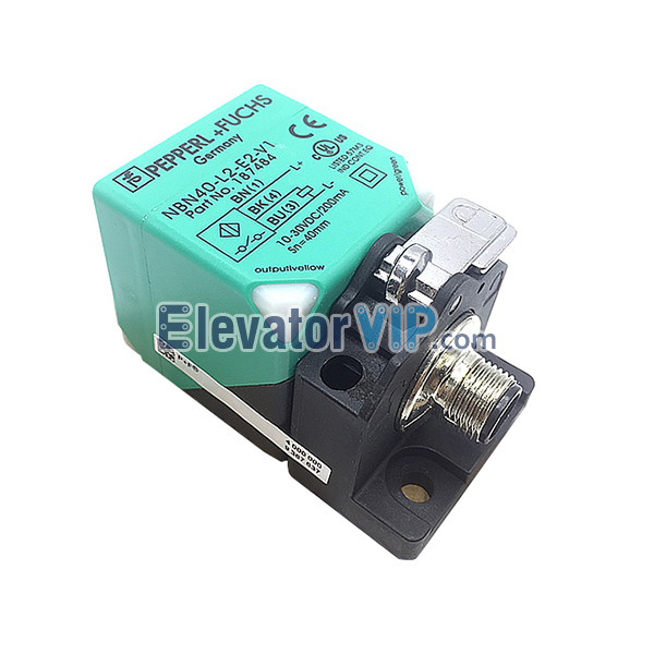 Hitachi Escalator Inductive Sensor, Escalator Proximity Sensor, P+F Square Proximity Switch, NBN40-L2-E0-V1, NBN40-L2-E2-V1, NBN40-L2-A2-V1-M