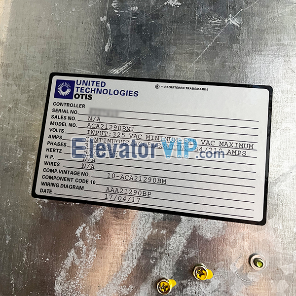 Otis Elevator OVF30 Inverter, Otis Elevator Drive 210AMPS, ACA21290BM1, ADA21290BM1, ACA21290BM, ADA26800VF1