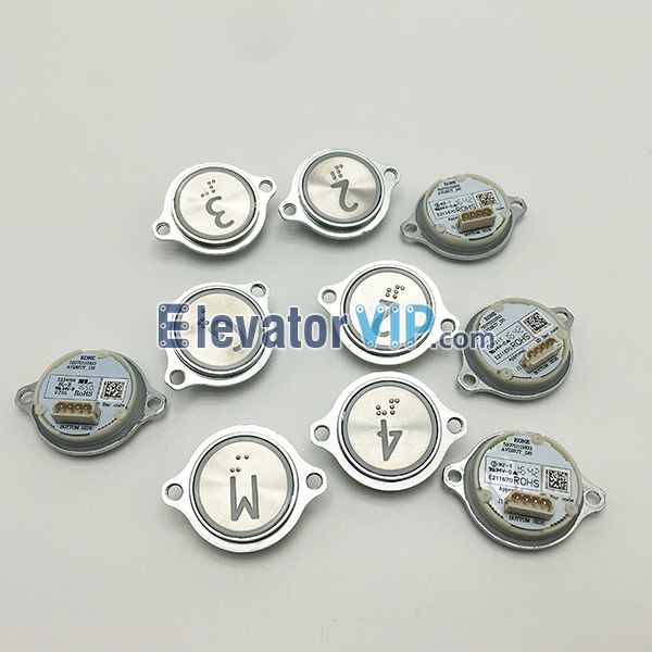 KONE Elevator LOP Push Button, KONE Elevator COP Push Button in Cabin, KM51071110G04, KM5107111H03