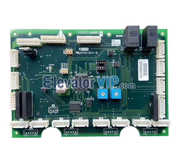 Mitsubishi Elevator Cabin Communication Board, P235711B000G02, P235711B000G01, P235741B000G02, P235741B000G01