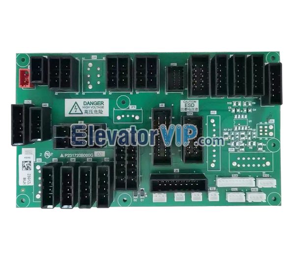 Mitsubishi Elevator W1 Interface Board, P231720B000G01, P231720B000G02, P231720B000G11, P231720B000G12