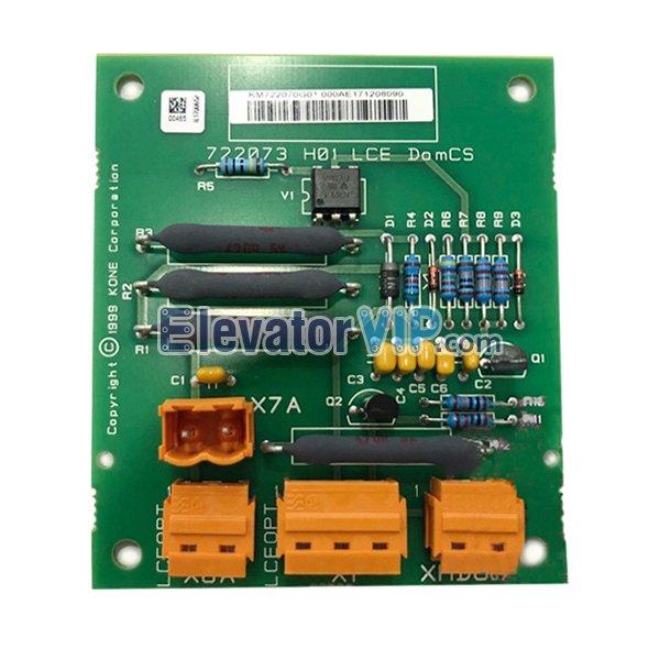 KONE Elevator LCEDomCS Board, KM722070G01, KM722073H01