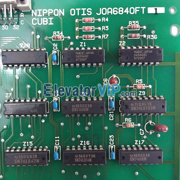 NIPPON OTIS CUBI TOEC60 Elevator Board, JOA6840FT1, J0A6840FT1