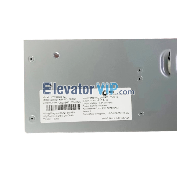 OTIS Elevator OVFR03B-403 Inverter, OTIS Elevator OVFR03B-403 Drive, KBA21310ABG6, KBA21310ABG5, KEA21310ABG6, KEA21310ABG5, KCA21310ABG6, KCA21310ABG5, KDA21310ABG6, KDA21310ABG5, KCA21310ABG1